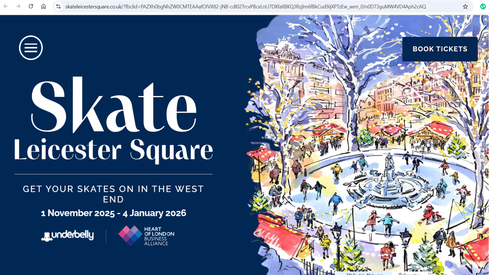 冬日伦敦新亮点：Skate Leicester Square —— 唤起节日魔法的冰上体验